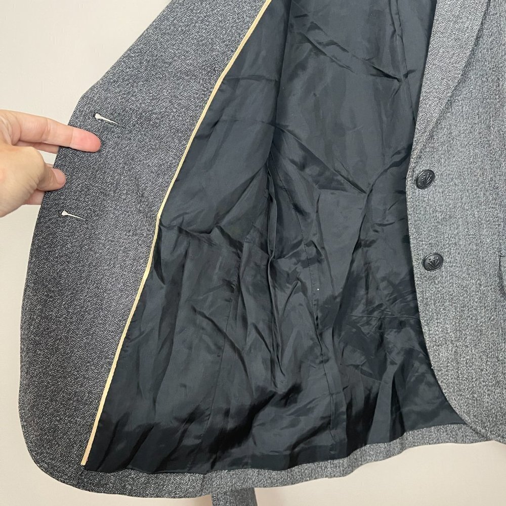 Rag & Bone Black and Grey Lined Womens Taylor Blazer Preppy Scandi Girl Size 0 - Picture 9 of 13